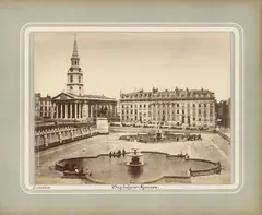 Roger Fenton, Trafalgar Square, London, Albumen print