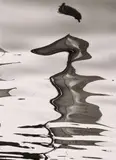 Siegfried Lauterwasser, Wasserspiegelung (Reflections in the Water), Vintage ferrotyped gelatin silver print on Agfa-Portriga-Rapid paper