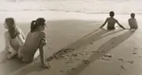 Jock Sturges, Elizabeth and Vanessa, Georges et Adèle, Montalivet, France, Gelatin silver print