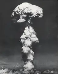 The atomic bomb burst by Joint Army Task Force One Photo, Vintage ferrotyped gelatin silver print, sold May 2013