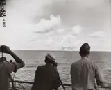 Official Photograph U.S. Navy, Untitled (Underwater atomic bomb, Bikini Atoll), Vintage ferrotyped gelatin silver print