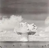 Joint Army Task Force One Photo, Untitled (Underwater Atomic Bomb, Bikini Atoll), 2 vintage ferrotyped gelatin silver prints