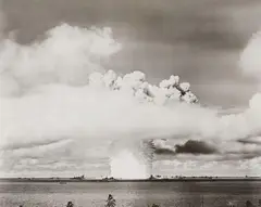 Cloud formation at Peak by Joint Army Task Force One Photo, Vintage ferrotyped gelatin silver print, sold May 2013