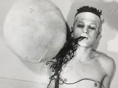 Rudolf Schwarzkogler, Untitled (from the series: 3. Action, Vienna, Summer 1965), 2 posthumous ferrotyped gelatin silver prints, printed c.