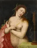 Antwerp School, circa 1540 & 1550, SAINT MARY MAGDALENE, Oil on panel