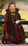 Lucas Cranach the Younger, PORTRAIT OF PRINCE JOACHIM ERNST VON ANHALT PORTRAIT OF PRINCESS AGNES, COUNTESS BARBY, Oil on panel (parquetted)