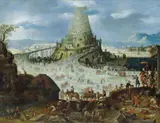 Anton Mozart, THE TOWER OF BABEL, Oil on copper