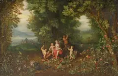 Jan Brueghel the Younger, ALLEGORY OF EARTH, Oil on copper