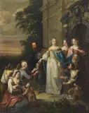 SAINT ELIZABETH OF THURINGIA GIVING ALMS by circle of Erasmus Quellinus Ii, Oil on canvas, sold May 2013