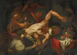 Giovan Battista Langetti, THE DEATH OF CATO, Oil on canvas (relined)