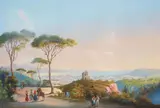 Neapolitan School, 19th century, THREE VIEWS OF THE BAY OF NAPLES, Gouache on paper