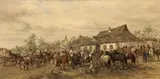 Ludwig Gedlek, THE HORSE MARKET, Oil on canvas