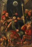 follower of Lucas Cranach the Elder, THE MOCKING OF CHRIST, Oil on panel (parquetted)