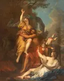THE RAPE OF PROSERPINA by French School, Oil on canvas (relined), sold Mar 2013