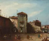 VIEW OF VENICE by in the manner of Francesco Guardi, Oil on canvas, sold Mar 2013