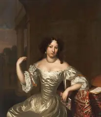 Jan Tilius, PORTRAIT OF A SITTING WOMAN, Oil on panel