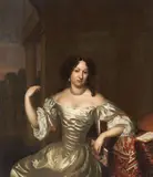 Jan Tilius, PORTRAIT OF A SITTING WOMAN, Oil on panel