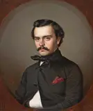 Friedrich Kraus, PORTRAIT OF A YOUNG MAN (SELF PORTRAIT?), Oil on canvas