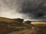 Georges Michel, LANDSCAPE WITH SHEPERDESS AND CATTLE