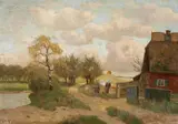 Paul Müller-Kaempff, A NORTH GERMAN LANDSCAPE WITH FARM HOUSE