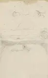 Der Tod und die Seele by Joseph Beuys, Pencil on laid paper with torn margins approx, sold Dec 2012
