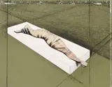 Christo, Wrapped Woman (Project for Institute of Contemporary Art, University of Pennsylvania, Philadelphia September 1968), Original colour lithograph with collage on sturdy card