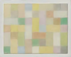Antonio Calderara, Rettangoli e quadrati, Oil on wood