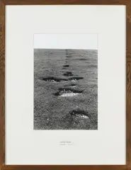 Hamish Fulton, Southern England. A 111 Mile Walk. Early 1977, Photowork: Gelatin silver print, flush-mounted to card and fibreboard and printed title on the mount