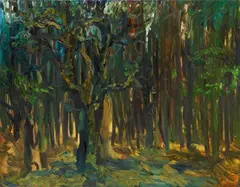 Wald by Rainer Fetting, Oil on canvas, sold Dec 2012