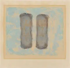 Untitled by Gotthard Graubner, Sponge gouache: Gouache and watercolour on cardboard with irregular lower margin approx, sold Dec 2012