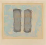 Gotthard Graubner, Untitled, Sponge gouache: Gouache and watercolour on cardboard with irregular lower margin approx