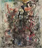 Mappenwerke, Untitled (from: Quadriga), These 4 original works on paper were an addition to the catalogue "Quadriga", published 1953 in the Verlag Zimmergalerie Franck, Privatdruck, Frankfurt a