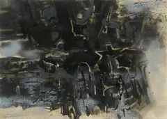 Conrad Westpfahl, Untitled, Mixed media on cardboard