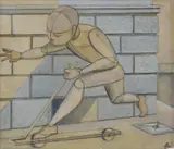 Gottfried Brockmann, Junge mit Roller