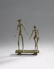 Le couple by Diego Giacometti, Bronze sculpture, sold Dec 2012