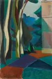 Kurt Neyers, Parklandschaft, Oil on canvas