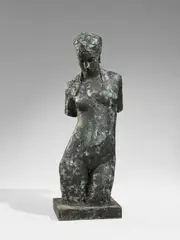 Ernest Wynants, Torso, Bronze sculpture. Height 113 cm. Signed 'E. Wijnants' on back of cast-with plinth (