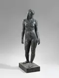 Ernest Wynants, Dromerij, Bronze sculpture. Height 170.2 cm. Signed and dated 'ERNEST WIJNANTS 1936' on the back of cast-with plinth (