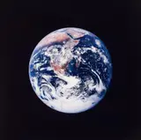 Michael Light, Full Moon, Outbound, photographed by Harrison Schmitt, Apollo 17, December 7-19, 1972 (from the series: Full Moon), Chromogenic print on Fujicolor Crystal Archive paper, printed