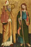 Cristoforo di Benedetto, SAINT PETRONIUS AND THE APOSTLE JAKOBUS MAJOR, Tempera on wood