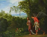 copy after Adam Elsheimer, TOBIAS AND THE ANGEL, Oil on panel