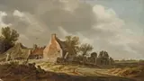 Jan van Goyen, LANDSCAPE WITH TWO CARTS