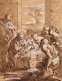 Italian School 17th century, ADORATION OF THE CHILD