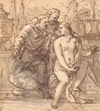 Italian School 17th century, SUSANNA AND THE ELDERS