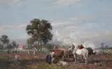 Karl Stuhlmüller, POTATO HARVEST NEAR ETZENHAUSEN