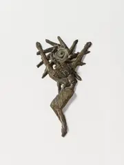 Joseph Beuys, Sonnenkreuz (Sun cross), Bronze with brown-grey, partially gold patina ca