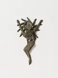 Joseph Beuys, Sonnenkreuz (Sun cross), Bronze with brown-grey, partially gold patina ca