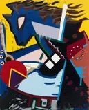 Rémi Blanchard, Ohne Titel (Untitled), Acrylic and coating on canvas