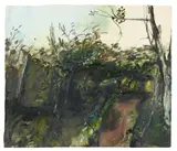 Ohne Titel (untitled) by Klaus Fußmann, Oil, gouache and pencil on sturdy cardboard, sold May 2012