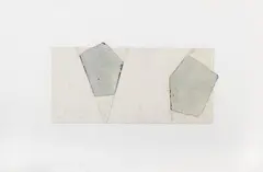 Roni Horn, Ohne Titel (Untitled), Mixed media on cardboard, collaged on cardboard